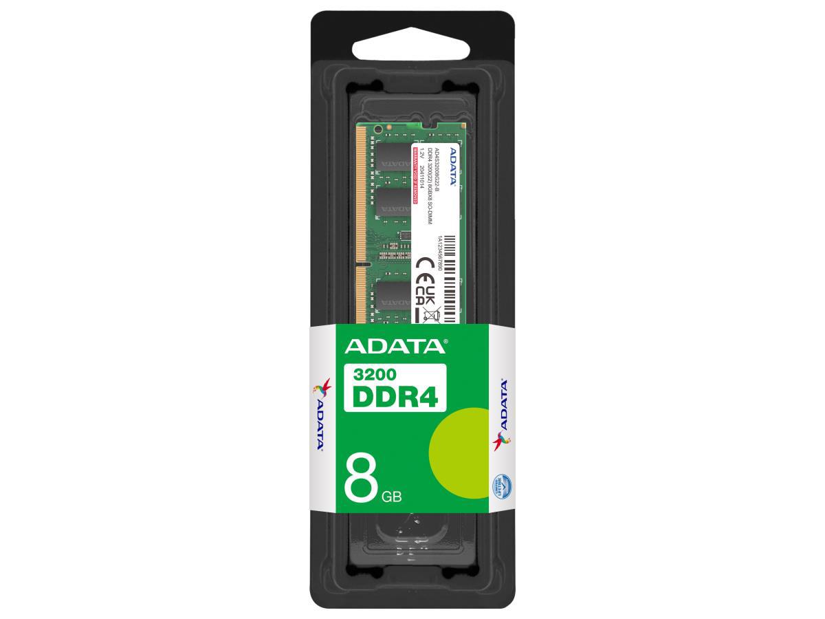 ADATA 8GB DDR4 3200 SO-DIMM Single TrayMemory (DDR4 RAM)
